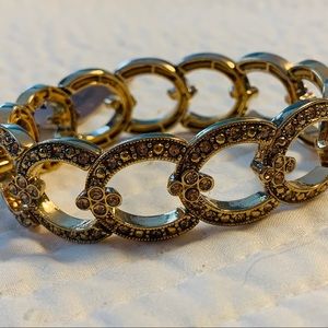 Monet Jewelry Gold Stretch Bracelet. NWT